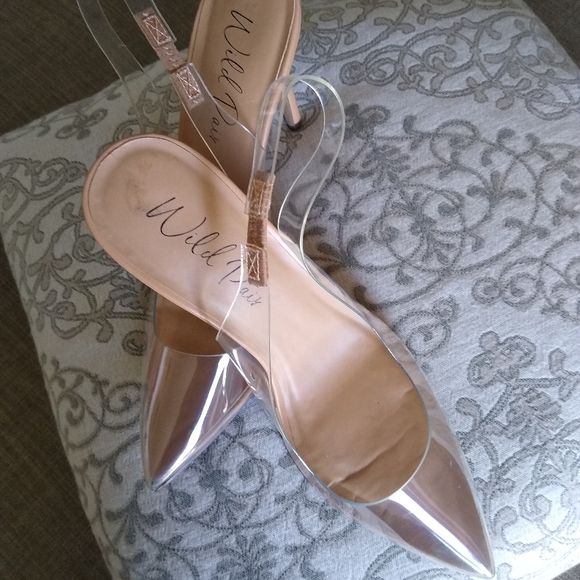 Transparent Clear Pointed Toe Stilettos - Picture 3 of 7